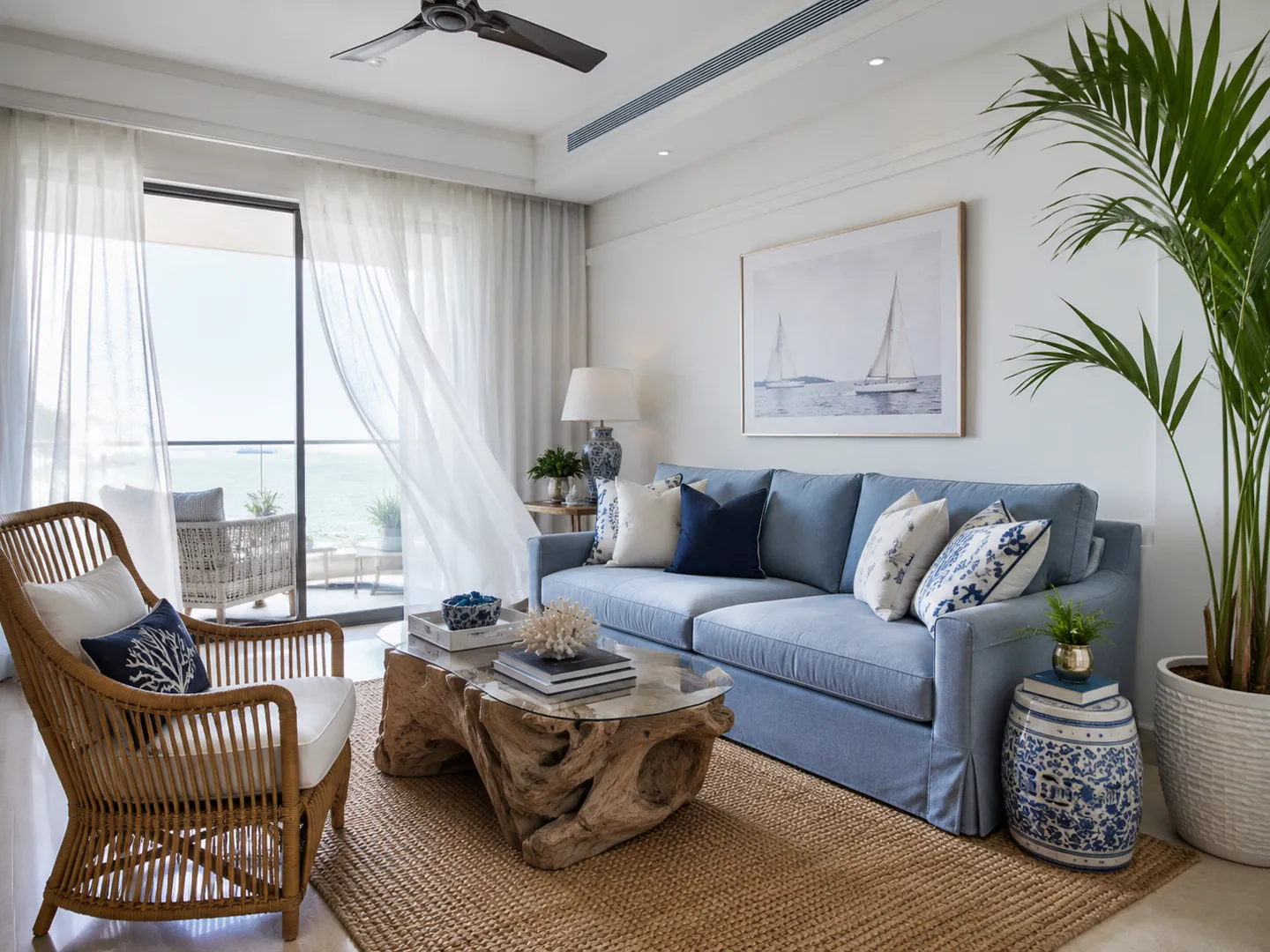 Coastal interior design — illustrative style reference