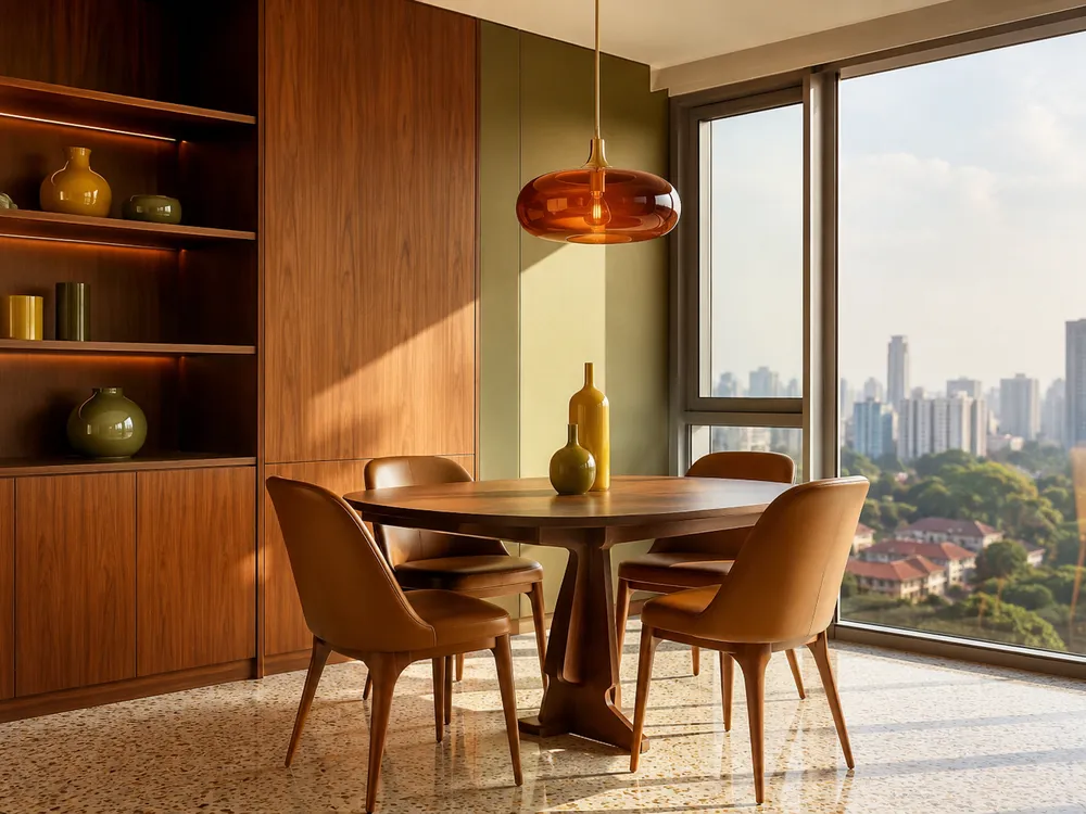 Mid-Century Modern renovation style — detail view