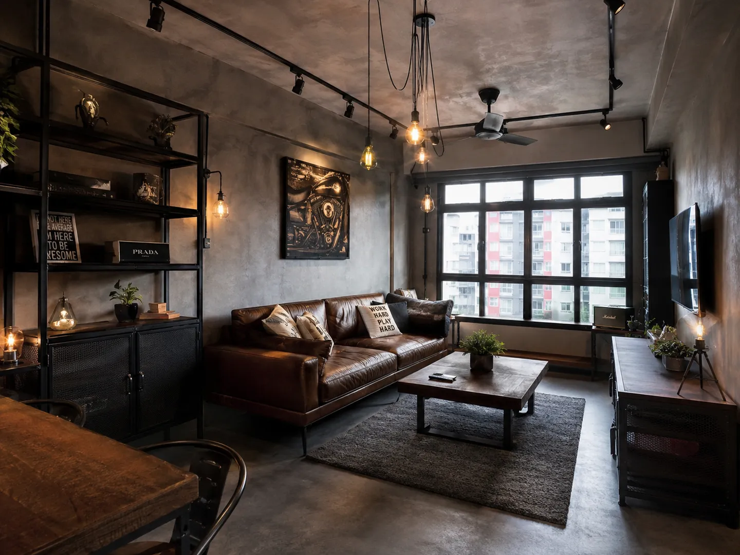 Modern Industrial interior design — illustrative style reference