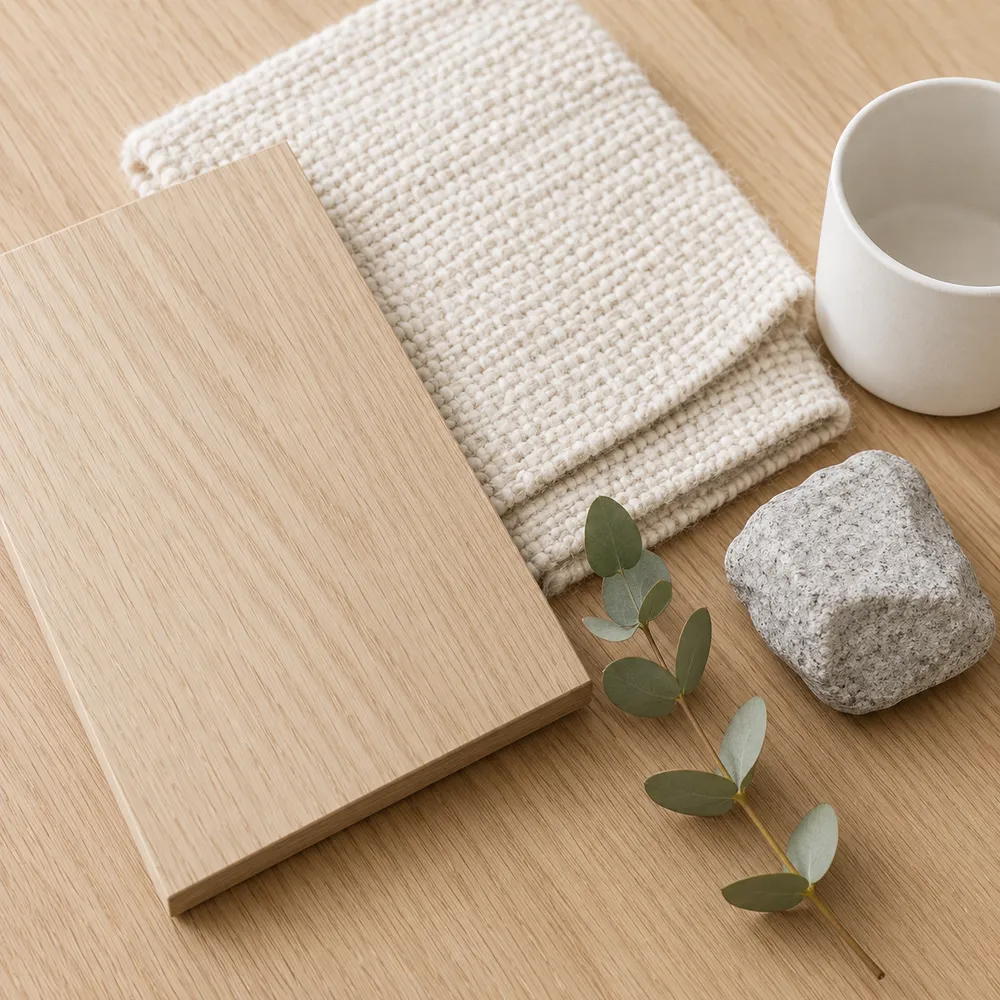 Scandinavian interior — furnishing and material palette