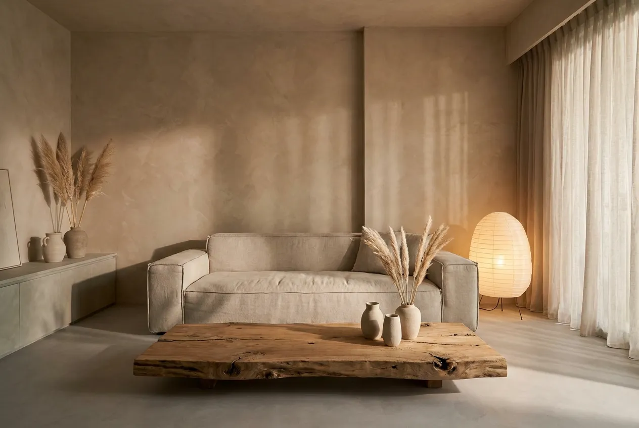 Wabi-Sabi interior design — illustrative style reference