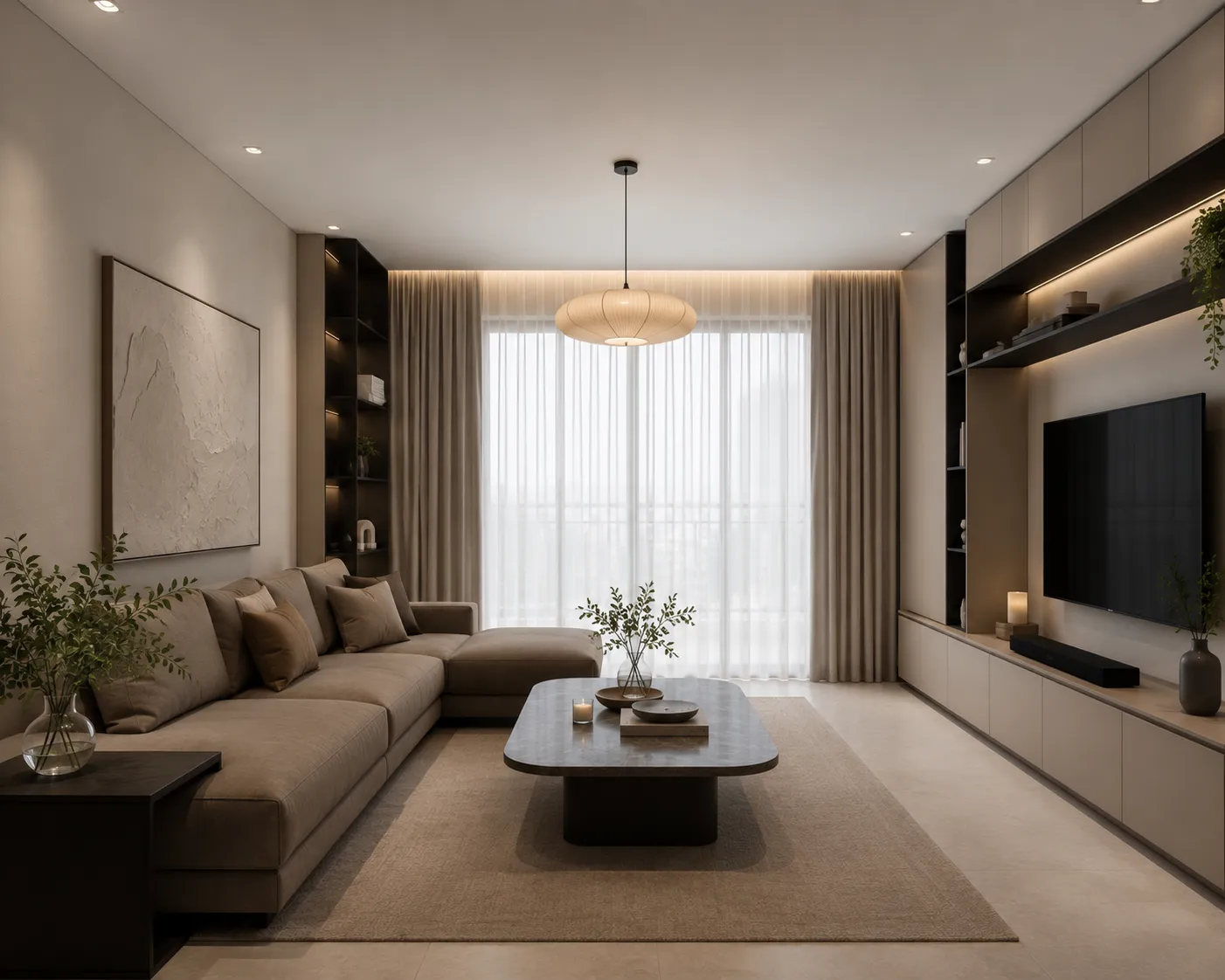 Warm Minimalism interior design — illustrative style reference